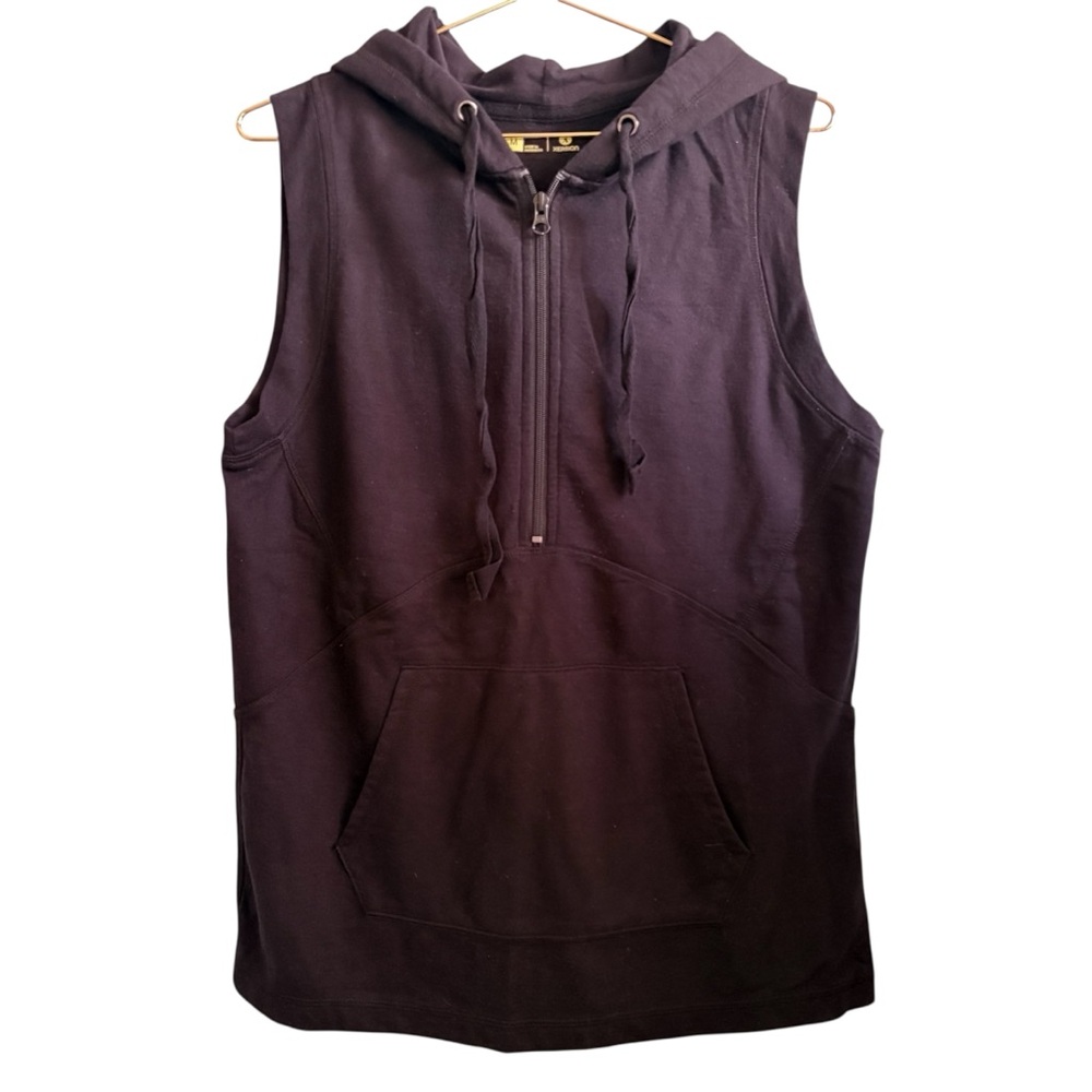 5for20 Xersion Black Sleeveless Hoodie Vest
